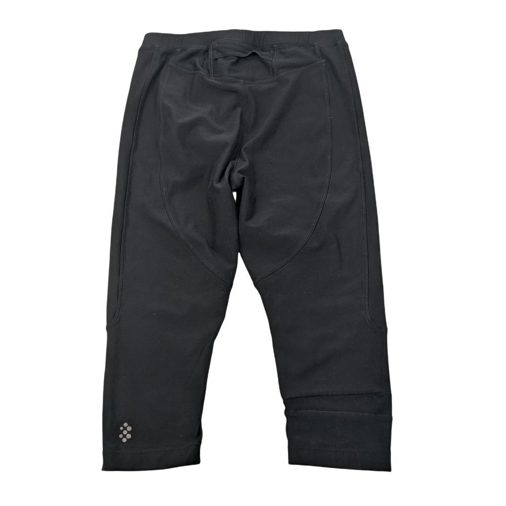 Nike Capri Leggings Womens S Black Drawstring Athletic Gym Workout Running - Picture 3 of 6
